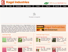 Tablet Screenshot of kagziindia.com